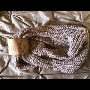 CC exclusives infinity scarf pinks and grays